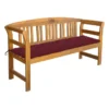 Banc De Jardin Avec Coussin 157 Cm Bois D'acacia Massif 8