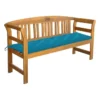 Banc De Jardin Avec Coussin 157 Cm Bois D'acacia Massif 5