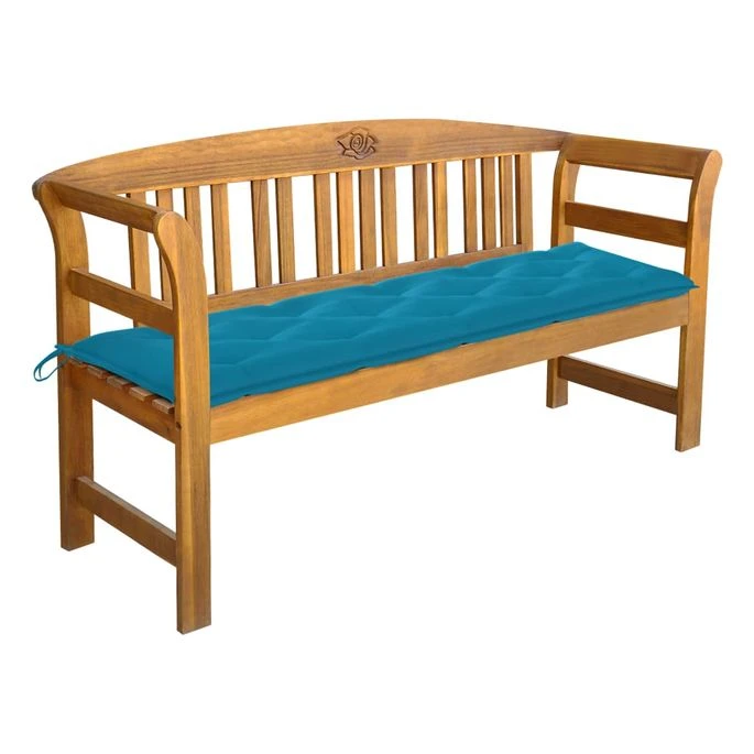 Banc De Jardin Avec Coussin 157 Cm Bois D'acacia Massif 5 1 Banc De Jardin Avec Coussin 157 Cm Bois D'acacia Massif 5