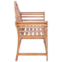 Banc De Jardin Avec Coussin Bordeaux 120 Cm Bois De Teck Massif 5 -Le Coin Jardin banc de jardin avec coussin bordeaux 120 cm bois de teck massif 8720286261835 824637