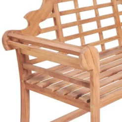 Banc De Jardin Avec Coussin Bordeaux 120 Cm Bois De Teck Massif 5 -Le Coin Jardin banc de jardin avec coussin bordeaux 120 cm bois de teck massif 8720286261835 824638