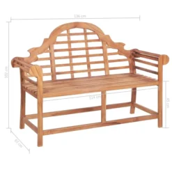 Banc De Jardin Avec Coussin Bordeaux 120 Cm Bois De Teck Massif 5 -Le Coin Jardin banc de jardin avec coussin bordeaux 120 cm bois de teck massif 8720286261835 824640
