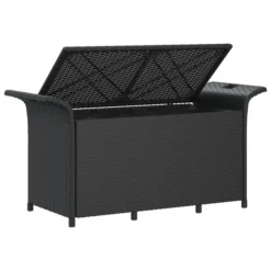 Banc De Jardin Avec Coussin Noir 116x46x57 Cm Résine Tressée -Le Coin Jardin banc de jardin avec coussin noir 116x46x57 cm resine tressee 3666722930345 1508275
