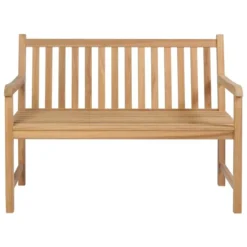 Banc De Jardin Avec Coussin Rouge Bordeaux 120 Cm Teck Massif -Le Coin Jardin banc de jardin avec coussin rouge bordeaux 120 cm teck massif 3666722838306 829114