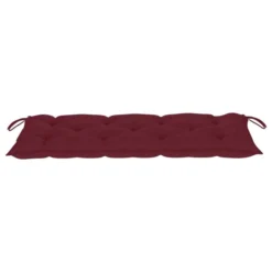 Banc De Jardin Avec Coussin Rouge Bordeaux 120 Cm Teck Massif -Le Coin Jardin banc de jardin avec coussin rouge bordeaux 120 cm teck massif 3666722838306 829119
