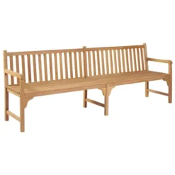 Banc De Jardin Avec Coussin Taupe 240 Cm Bois De Teck Massif 2 -Le Coin Jardin banc de jardin avec coussin taupe 240 cm bois de teck massif 3666722870023 830950