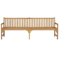 Banc De Jardin Avec Coussin Taupe 240 Cm Bois De Teck Massif 2 -Le Coin Jardin banc de jardin avec coussin taupe 240 cm bois de teck massif 3666722870023 830951
