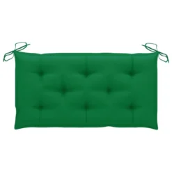 Banc De Jardin Avec Coussin Vert 112 Cm Bois De Teck Massif 2 -Le Coin Jardin banc de jardin avec coussin vert 112 cm bois de teck massif 3666722424912 828839