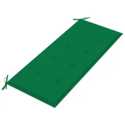 Banc De Jardin Avec Coussin Vert 120 Cm Bois De Teck Massif 2 -Le Coin Jardin banc de jardin avec coussin vert 120 cm bois de teck massif 8720286267400 830251