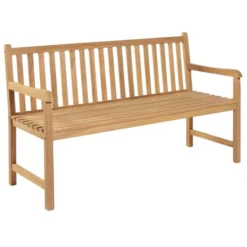 Banc De Jardin Avec Coussin Vert 150 Cm Bois De Teck Massif 4 -Le Coin Jardin banc de jardin avec coussin vert 150 cm bois de teck massif 3666722424677 829317