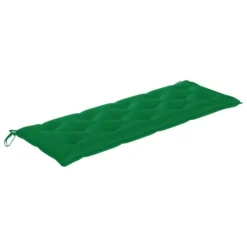 Banc De Jardin Avec Coussin Vert 150 Cm Bois De Teck Massif 4 -Le Coin Jardin banc de jardin avec coussin vert 150 cm bois de teck massif 3666722424677 829321