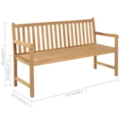Banc De Jardin Avec Coussin Vert 150 Cm Bois De Teck Massif 4 -Le Coin Jardin banc de jardin avec coussin vert 150 cm bois de teck massif 3666722424677 829324