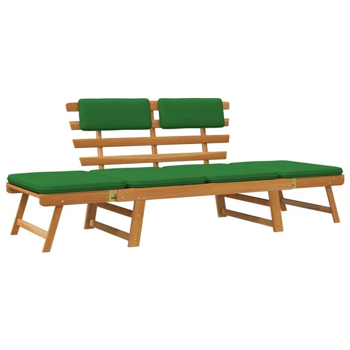 Banc De Jardin Avec Coussins 2-en-1 190 Cm Bois Solide D'acacia 3 2 Banc De Jardin Avec Coussins 2-en-1 190 Cm Bois Solide D'acacia 3 – Image 2