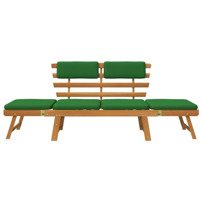 Banc De Jardin Avec Coussins 2-en-1 190 Cm Bois Solide D'acacia 3 3 Banc De Jardin Avec Coussins 2-en-1 190 Cm Bois Solide D'acacia 3 – Image 3