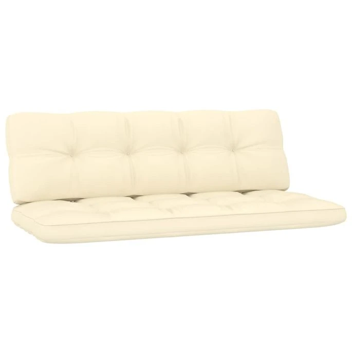 Banc De Jardin Avec Coussins Crème 179 Cm Pin Imprégné 3 Banc De Jardin Avec Coussins Crème 179 Cm Pin Imprégné – Image 3