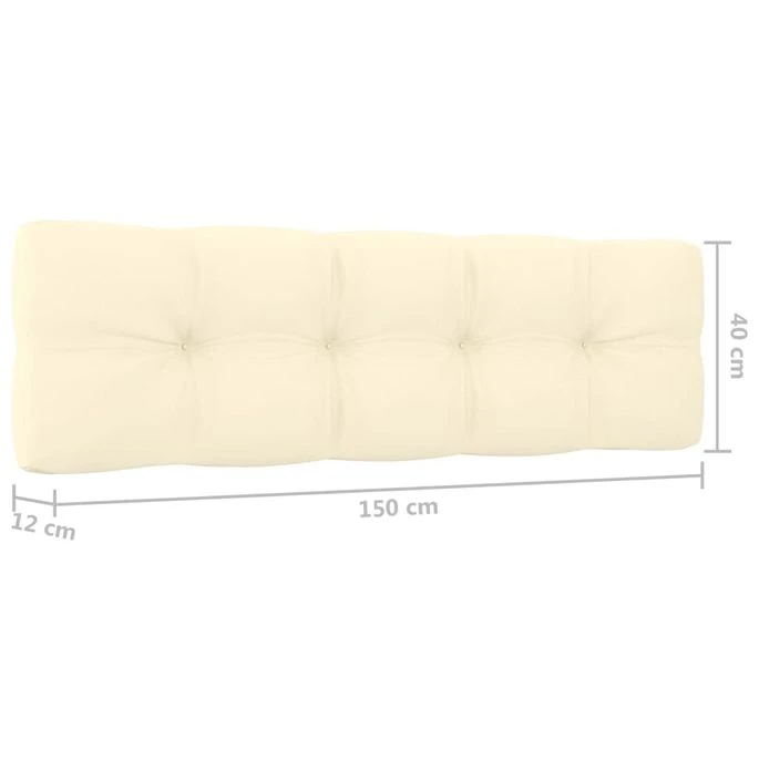 Banc De Jardin Avec Coussins Crème 179 Cm Pin Imprégné 6 Banc De Jardin Avec Coussins Crème 179 Cm Pin Imprégné – Image 6