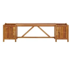 Banc De Jardin Avec Jardinières Acacia Massif Foncé Sikash -Le Coin Jardin banc de jardin avec jardinieres acacia massif fonce sikash 3666722558808 385550