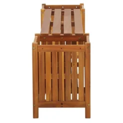 Banc De Jardin Avec Jardinières Acacia Massif Foncé Sikash -Le Coin Jardin banc de jardin avec jardinieres acacia massif fonce sikash 3666722558808 385551