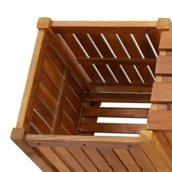 Banc De Jardin Avec Jardinières Acacia Massif Foncé Sikash -Le Coin Jardin banc de jardin avec jardinieres acacia massif fonce sikash 3666722558808 385552