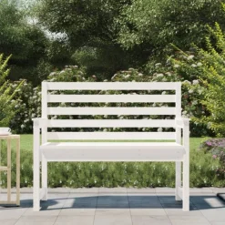Banc De Jardin Blanc 109x48x91,5 Cm Bois Massif De Pin 9 Banc De Jardin Blanc 109x48x91,5 Cm Bois Massif De Pin -Le Coin Jardin banc de jardin blanc 109x48x91 5 cm bois massif de pin 3666722930291 1507056