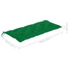 Banc De Jardin Empilable Et Coussin 128,5cm Bois De Teck Massif 10 -Le Coin Jardin banc de jardin empilable et coussin 128 5cm bois de teck massif 3666722422994 833118