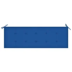 Banc De Jardin Et Coussin Bleu Royal 150 Cm Bois De Teck Massif 2 -Le Coin Jardin banc de jardin et coussin bleu royal 150 cm bois de teck massif 3666722424752 829229