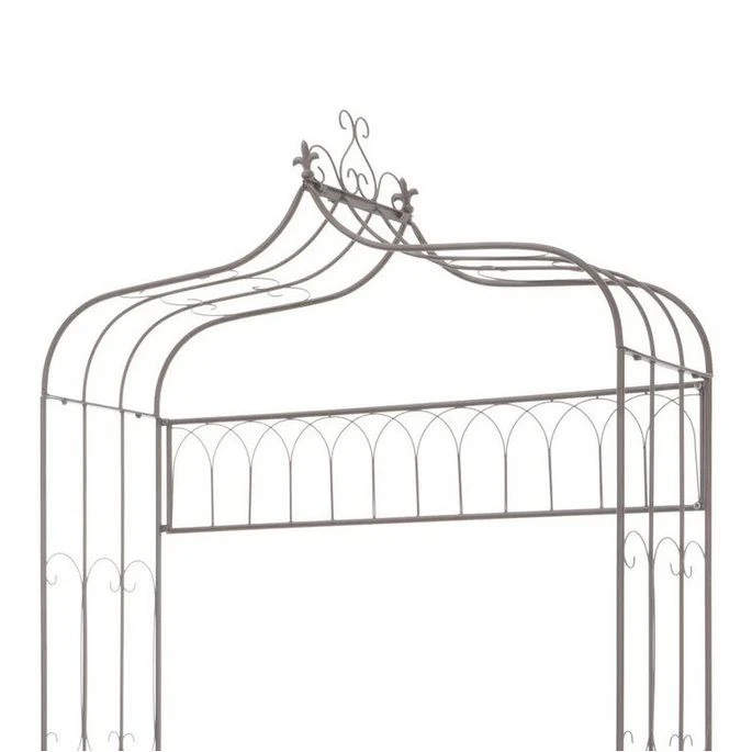 Banc De Jardin Métal Forgé Marron Antique Vakka 122 Cm 4 Banc De Jardin Métal Forgé Marron Antique Vakka 122 Cm – Image 4