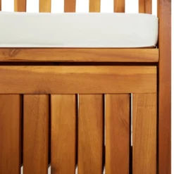 Banc De Rangement Avec Coussin 170 Cm Bois D'acacia Solide -Le Coin Jardin banc de rangement avec coussin 170 cm bois d acacia solide 3666722752152 1414228