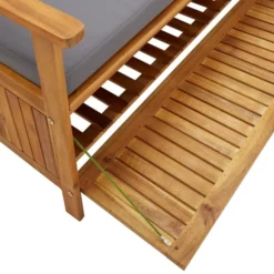 Banc De Rangement De Jardin Avec Coussin 148 Cm Bois D'acacia 16 Banc De Rangement De Jardin Avec Coussin 148 Cm Bois D'acacia -Le Coin Jardin banc de rangement de jardin avec coussin 148 cm bois d acacia 8720286107706 935875