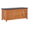 Banc De Rangement Métal Et Eucalyptus Massif Clair Amty 117 Cm