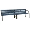 Banc Double De Jardin 241 Cm Bois De Pin Chinois Gris