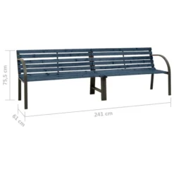 Banc Double De Jardin 241 Cm Bois De Pin Chinois Gris -Le Coin Jardin banc double de jardin 241 cm bois de pin chinois gris 3666722175746 1222841