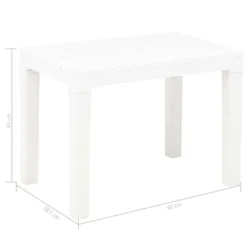 Bancs De Jardin 2 Pcs Blanc Plastique -Le Coin Jardin bancs de jardin 2 pcs blanc plastique 3666722529129 552965