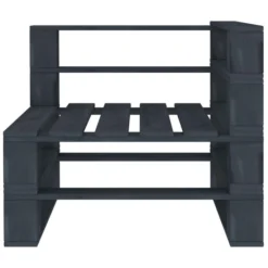 Canapé D'angle Palette De Jardin Bois Gris -Le Coin Jardin canape d angle palette de jardin bois gris 8719883855103 552017