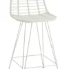 Chaise De Bar Extérieur Métal Blanc Toshi L 57 Cm