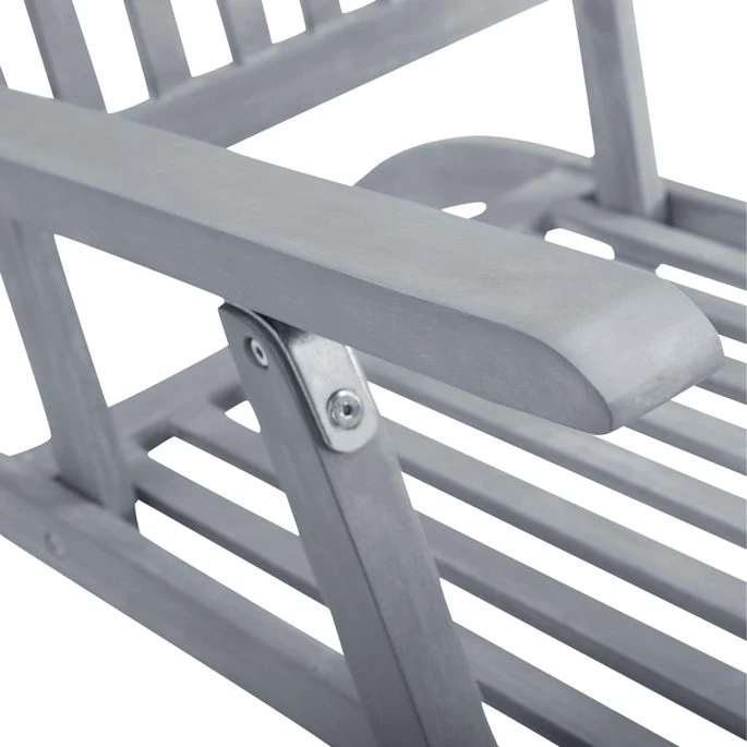 Chaise De Terrasse Avec Repose-pied Et Coussin Acacia Solide 21 5 Chaise De Terrasse Avec Repose-pied Et Coussin Acacia Solide 21 – Image 5