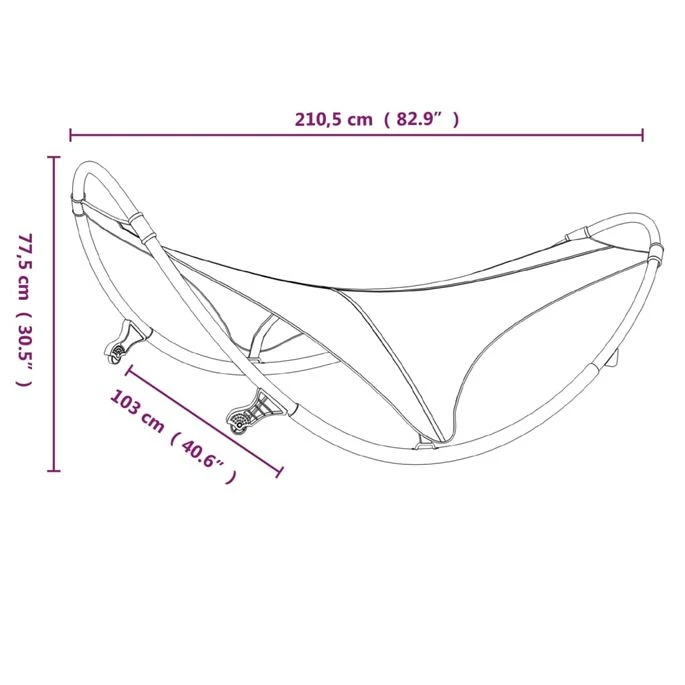 Chaise Longue à Bascule Avec Roues Acier Et Textilène Vert 6 Chaise Longue à Bascule Avec Roues Acier Et Textilène Vert – Image 6