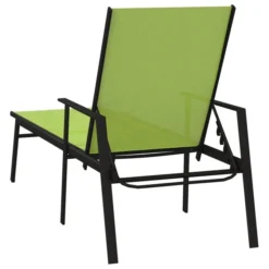 Chaise Longue Acier Et Tissu Textilène Vert 12 Chaise Longue Acier Et Tissu Textilène Vert -Le Coin Jardin chaise longue acier et tissu textilene vert 3666722132060 1329940