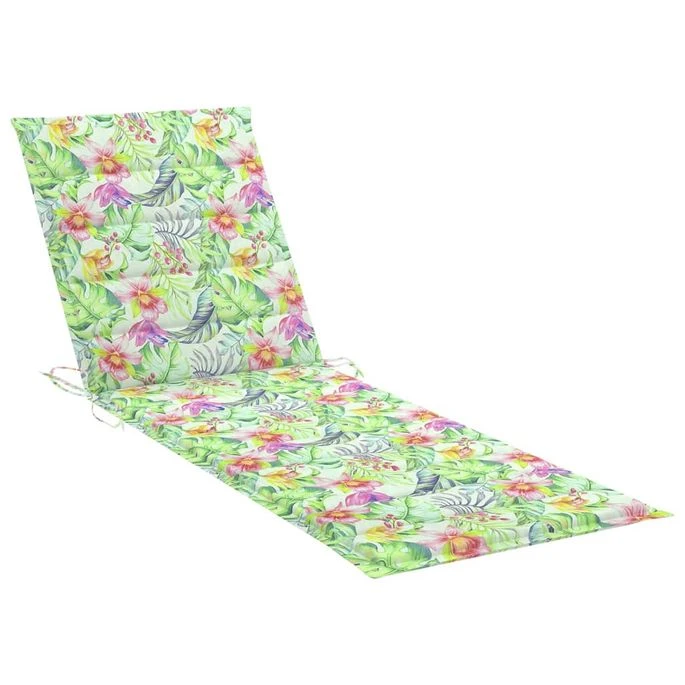Chaise Longue Avec Coussin Bois D'acacia Et Acier Galvanisé 12 7 Chaise Longue Avec Coussin Bois D'acacia Et Acier Galvanisé 12 – Image 7