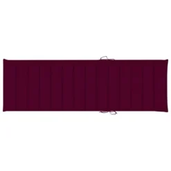 Chaise Longue Avec Coussin Bordeaux Bois De Pin Imprégné -Le Coin Jardin chaise longue avec coussin bordeaux bois de pin impregne 3666722460835 763278