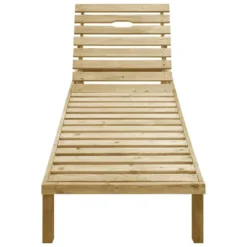 Chaise Longue Avec Coussin Taupe Bois De Pin Imprégné -Le Coin Jardin chaise longue avec coussin taupe bois de pin impregne 3666722870672 858901