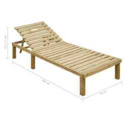 Chaise Longue Avec Coussin Vert Vif Bois De Pin Imprégné 2 -Le Coin Jardin chaise longue avec coussin vert vif bois de pin impregne 3666722414104 846422