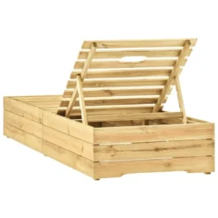 Chaise Longue Bois De Pin Imprégné De Vert -Le Coin Jardin chaise longue bois de pin impregne de vert 3666722352499 946607