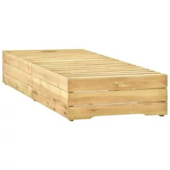 Chaise Longue Bois De Pin Imprégné De Vert -Le Coin Jardin chaise longue bois de pin impregne de vert 3666722352499 946609