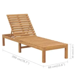 Chaise Longue Bois De Teck Solide -Le Coin Jardin chaise longue bois de teck solide 3666722870849 1364994