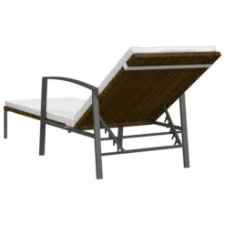 Chaise Longue De Jardin Avec Coussin Résine Tressée Marron -Le Coin Jardin chaise longue de jardin avec coussin resine tressee marron 3666722751315 1414520