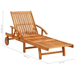 Chaise Longue De Jardin Avec Table Et Coussin Bois D'acacia 27 19 Chaise Longue De Jardin Avec Table Et Coussin Bois D'acacia 27 -Le Coin Jardin chaise longue de jardin avec table et coussin bois d acacia 3666722430494 817855
