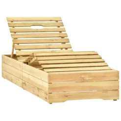 Chaise Longue De Jardin Avec Table Et Coussin Pin Imprégné 39 -Le Coin Jardin chaise longue de jardin avec table et coussin pin impregne 3666722406741 859950