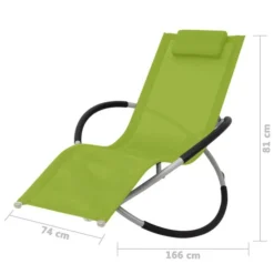 Chaise Longue Géométrique D'extérieur Acier Vert -Le Coin Jardin chaise longue geometrique d exterieur acier vert 3666722527743 554697