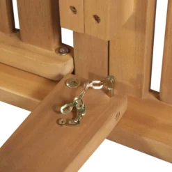 Chaise Longue Pliable Avec Coussin Bois D'acacia Solide 4 -Le Coin Jardin chaise longue pliable avec coussin bois d acacia solide 3666722417129 841845